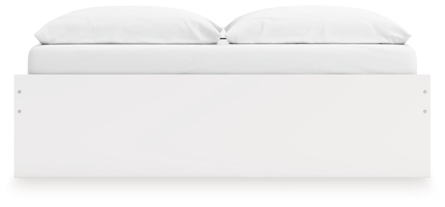 Onita White King Platform Bed with 2 Side Storage- Viva Furn