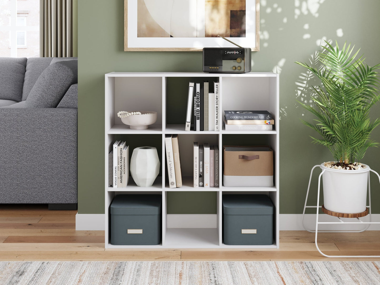 Onita White Nine Cube Organizer- Viva Furn