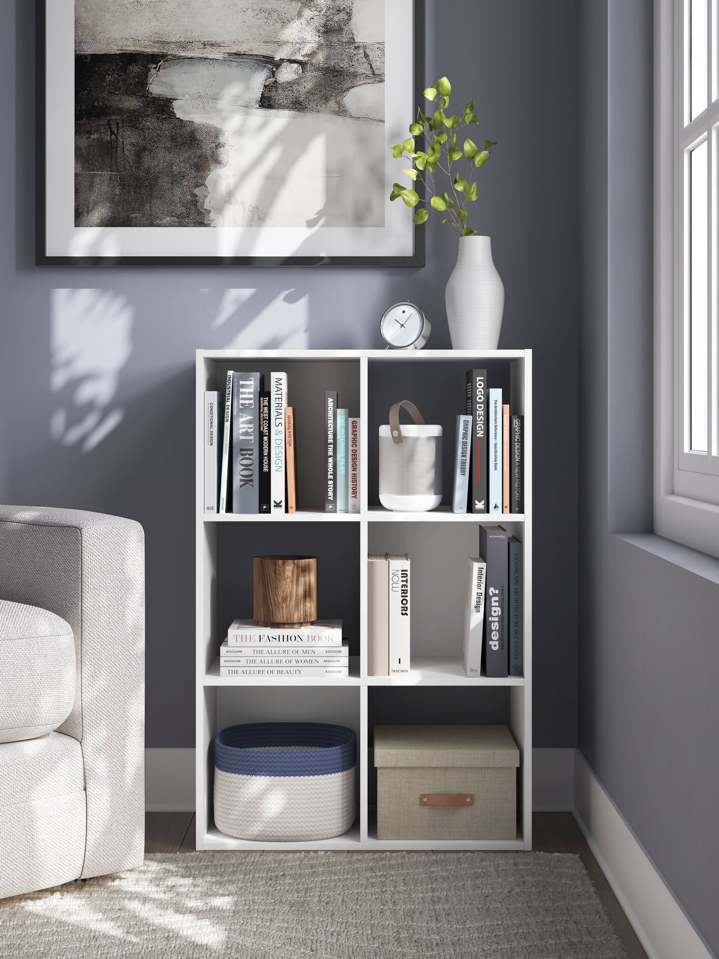 Onita White Six Cube Organizer- Viva Furn
