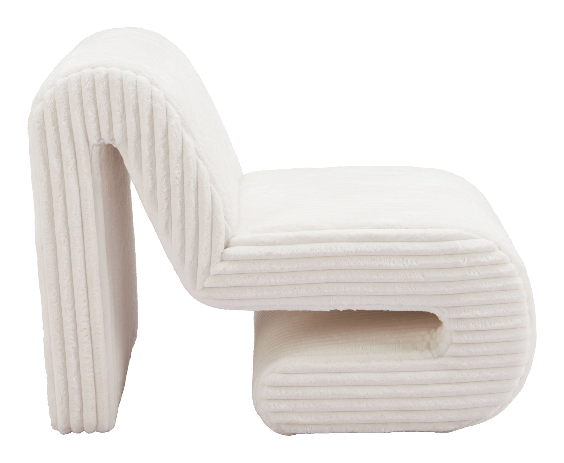 Opam White Accent Chair - Ornate Home