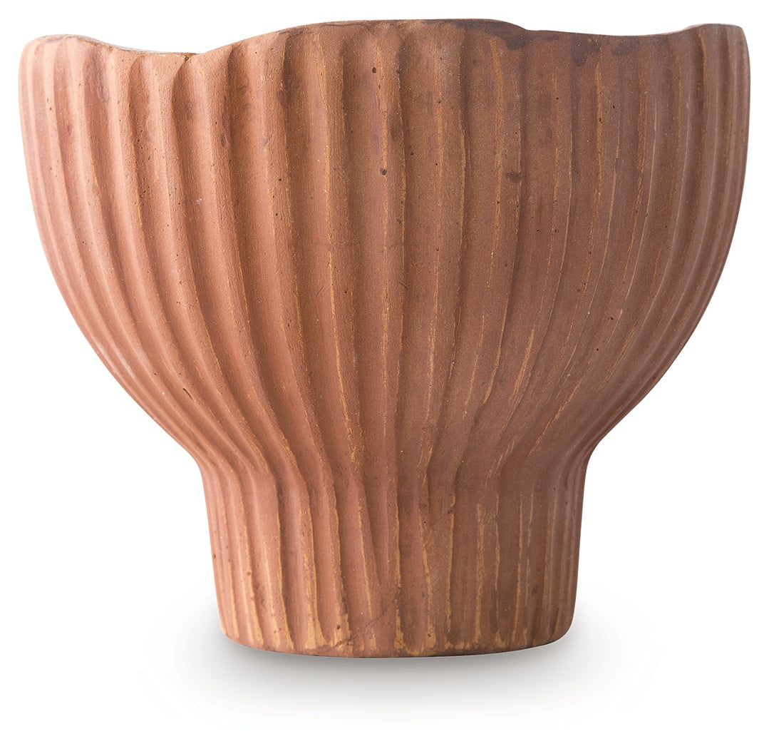 Orban Sienna/White Vase- Viva Furn