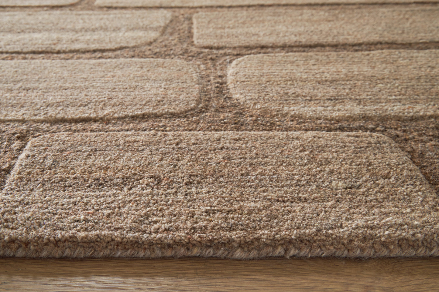Orest Brown Medium Rug- Viva Furn
