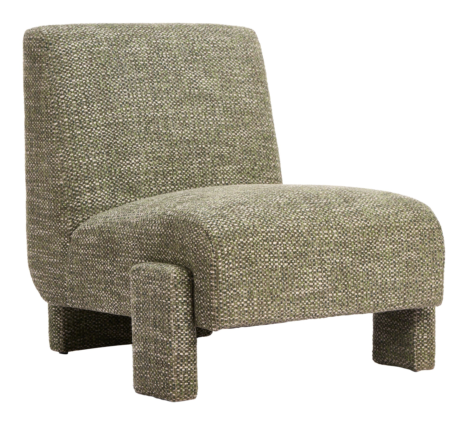 Orleen Checker Green Accent Chair - Ornate Home