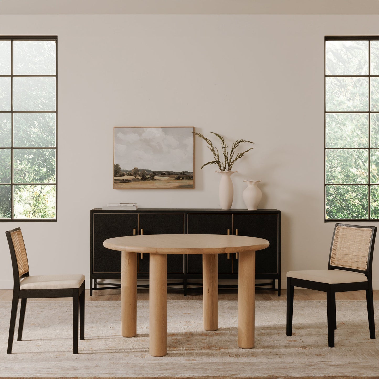 Orville Black Dining Chair (Set of 2) - Ornate Home