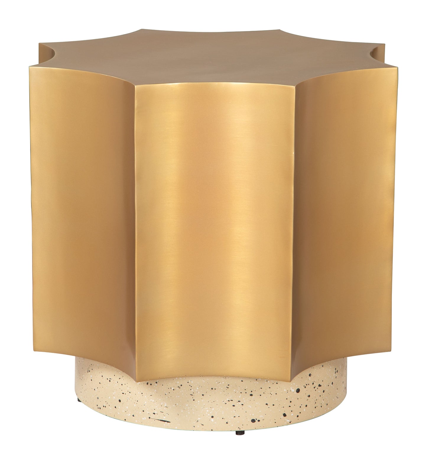 Osam Gold & Beige Side Table - Ornate Home