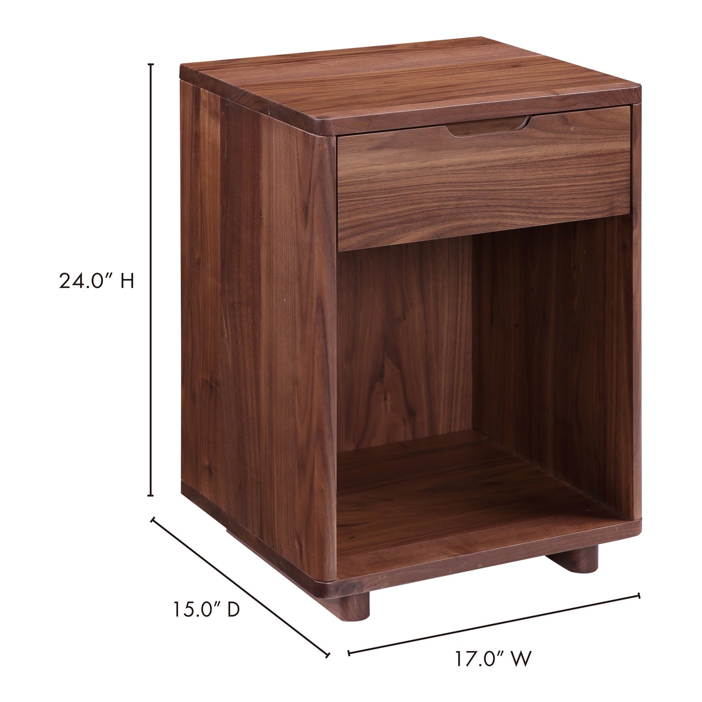Osamu Brown Nightstand - Ornate Home