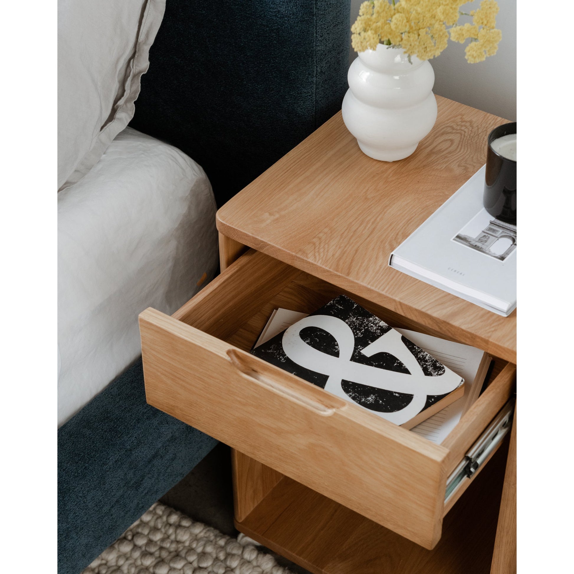 Osamu Natural Oak Nightstand - Ornate Home