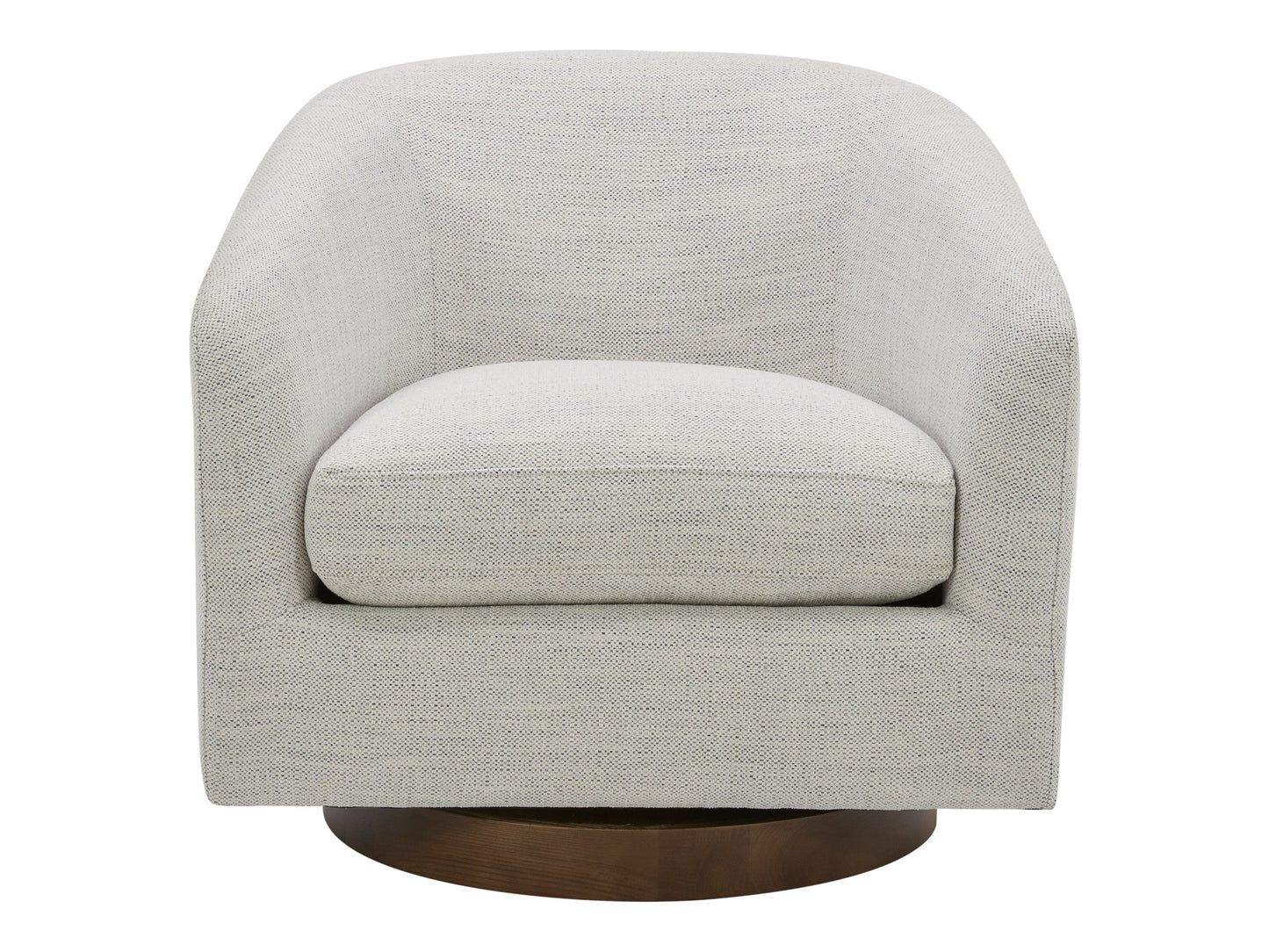 Oscy Splashed White Swivel Chair - Ornate Home