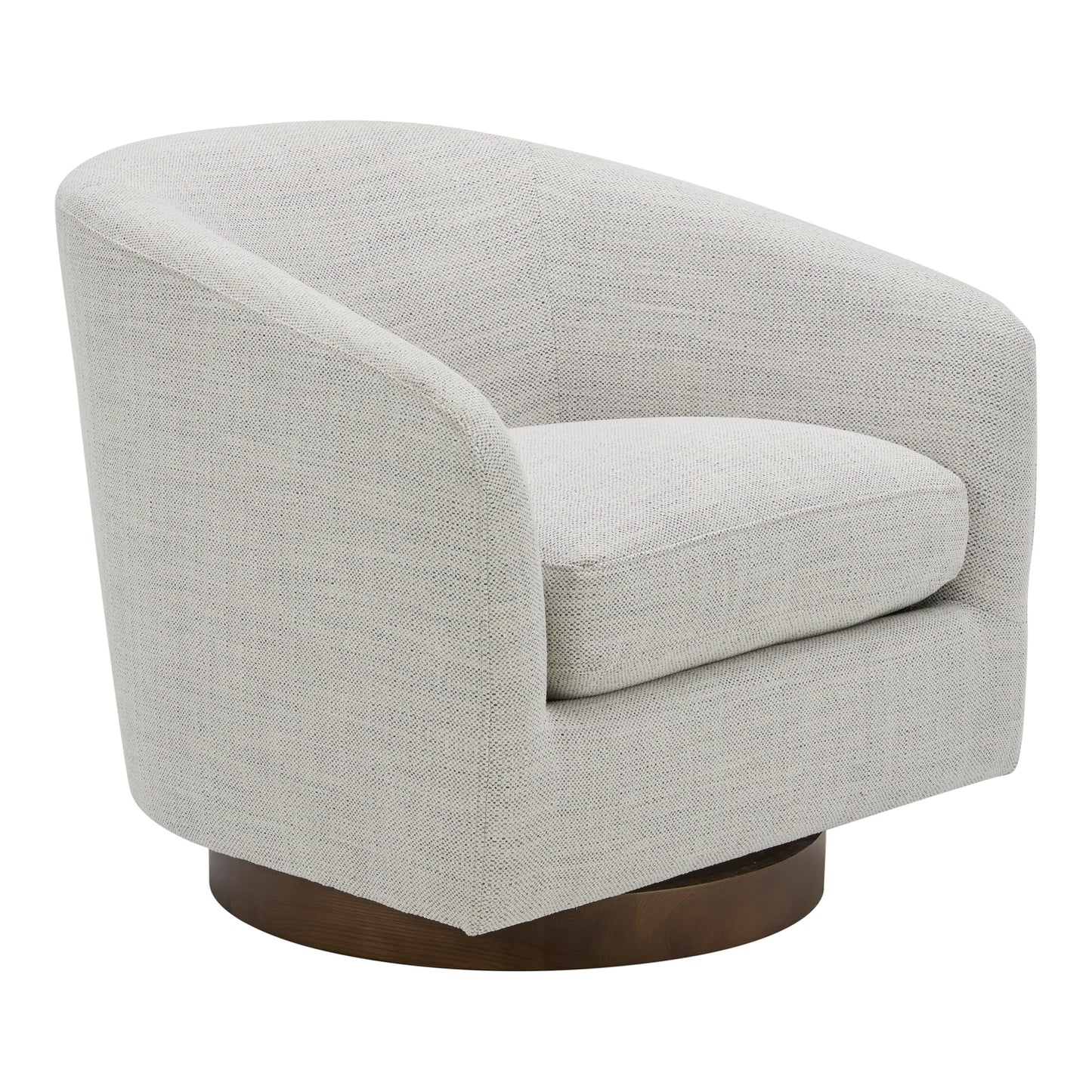 Oscy Splashed White Swivel Chair - Ornate Home