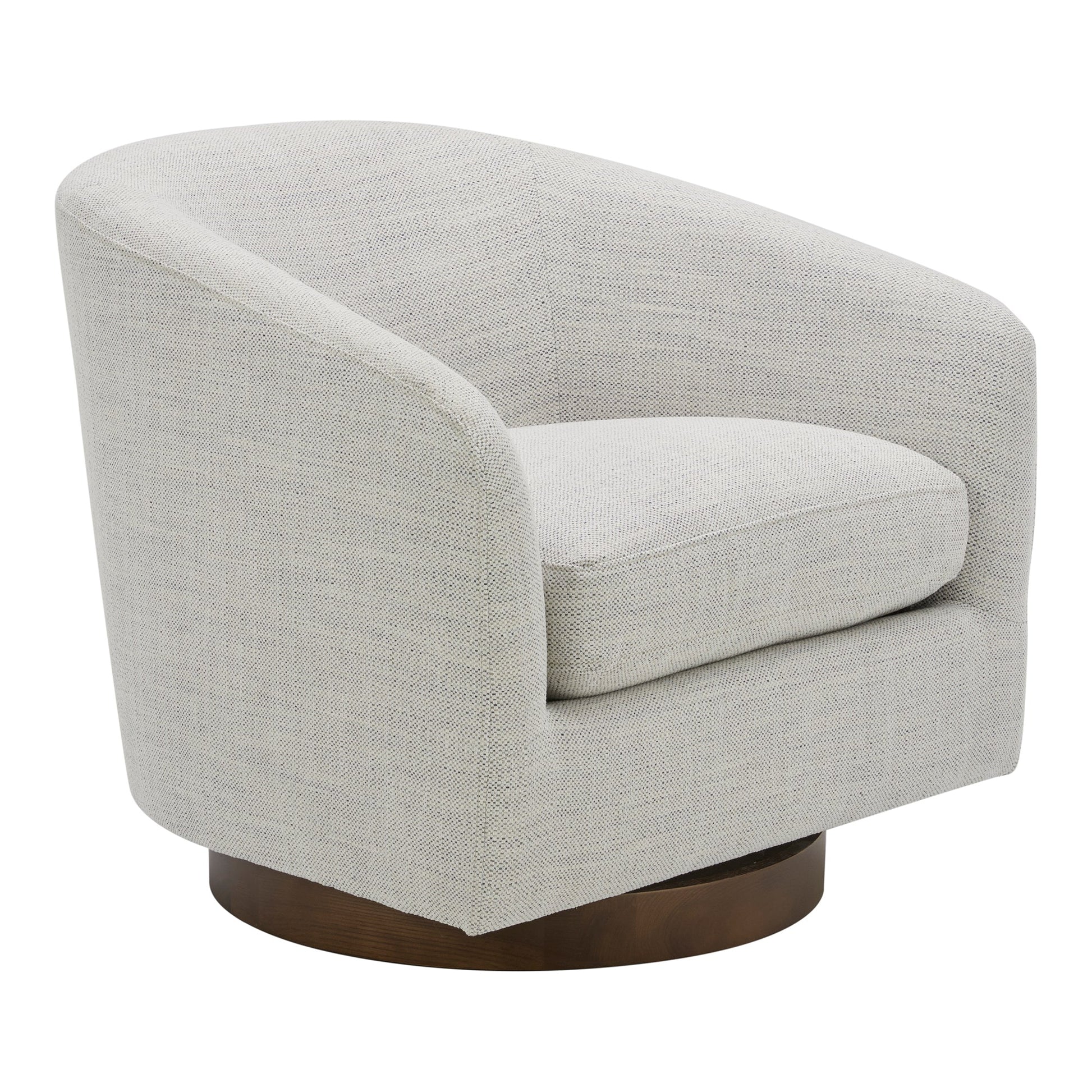Oscy Splashed White Swivel Chair - Ornate Home