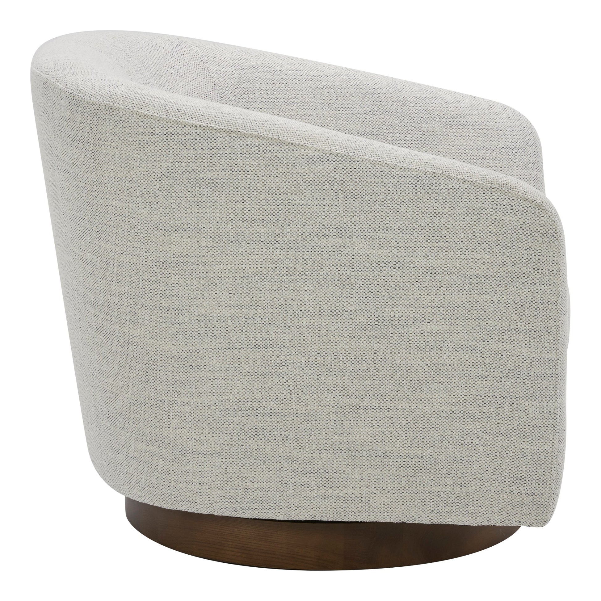 Oscy Splashed White Swivel Chair - Ornate Home