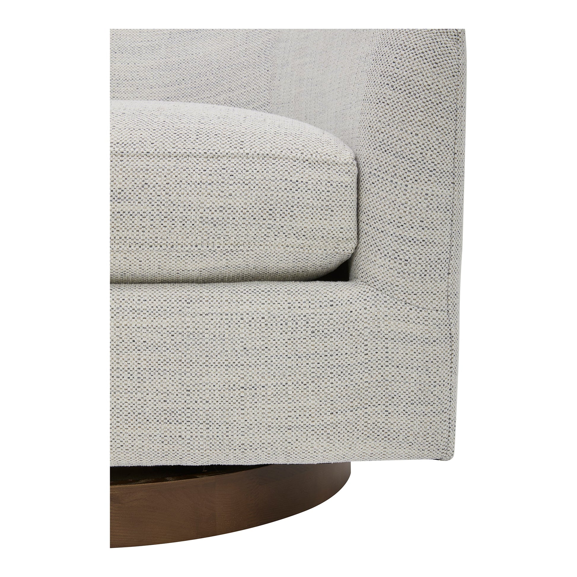 Oscy Splashed White Swivel Chair - Ornate Home