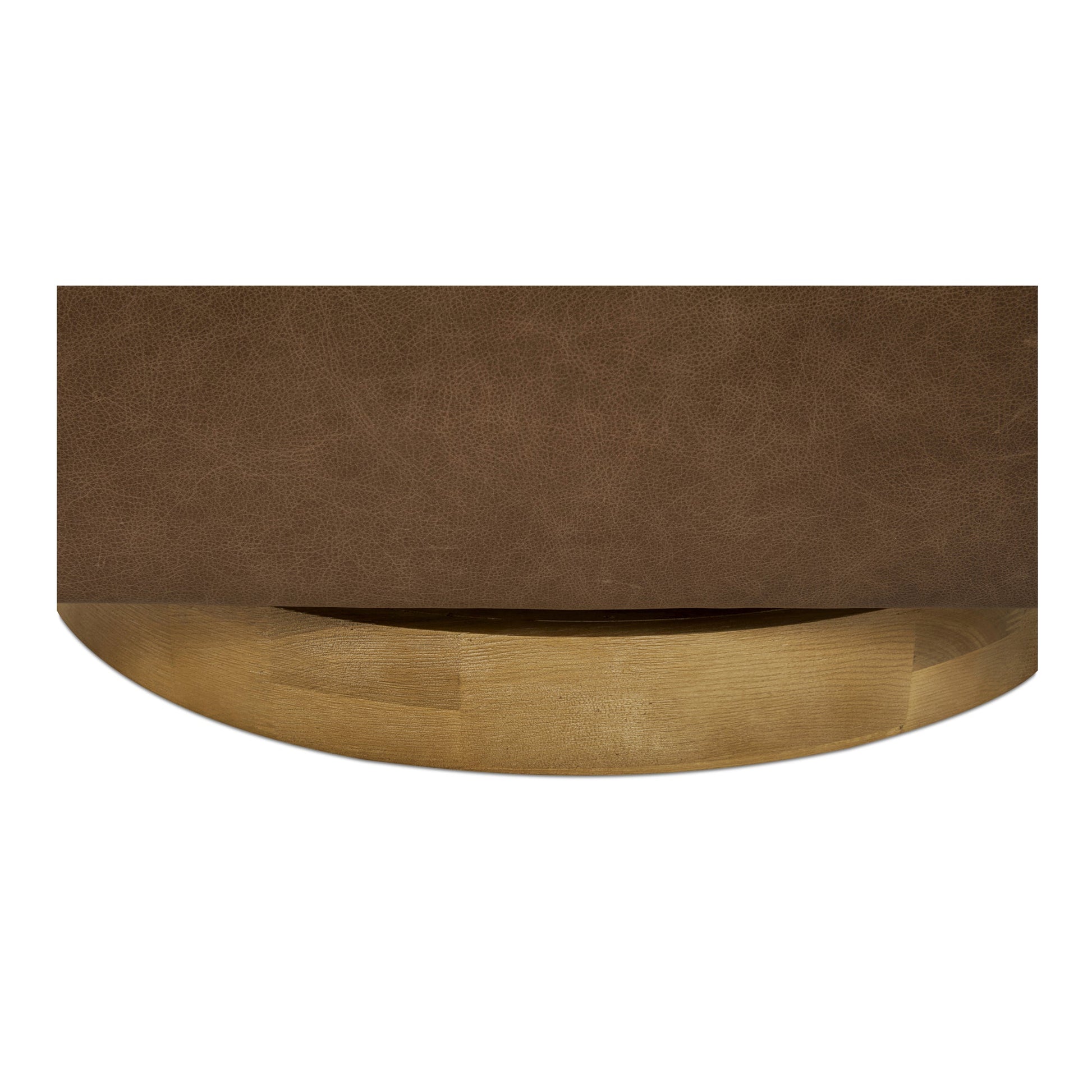 Oscy Tan Leather Leather Swivel Chair - Ornate Home