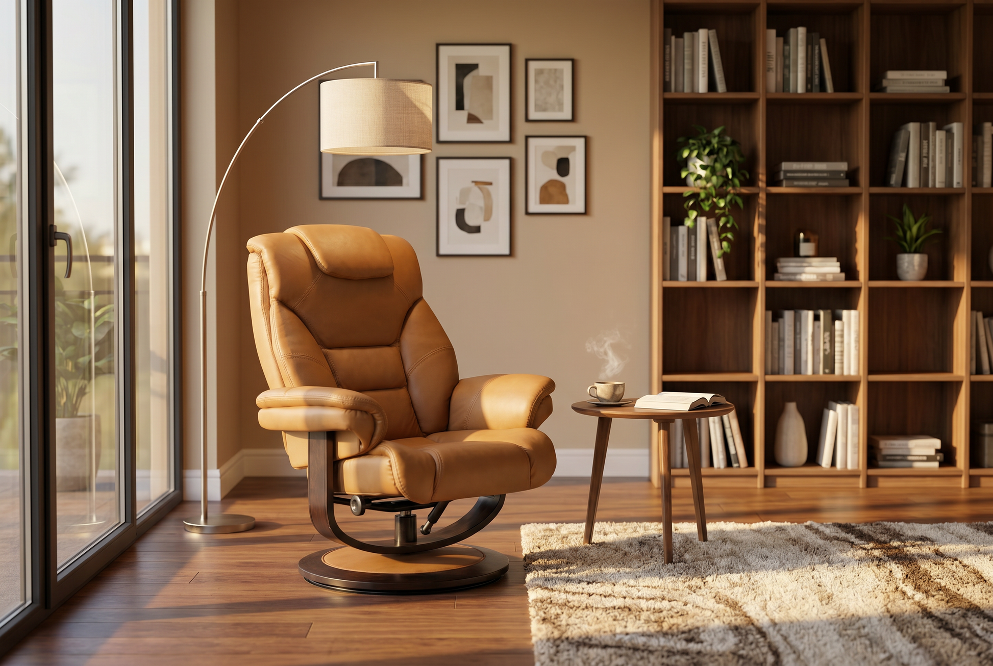 Oslo Euro Recliner w/ Ottoman - Ornate Home