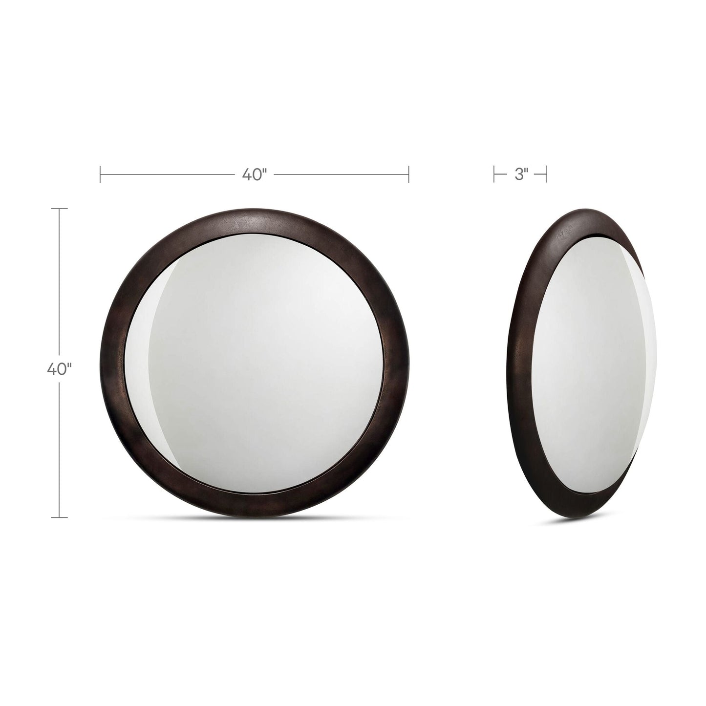 Otis Blackened Bronze Mirror - Ornate Home