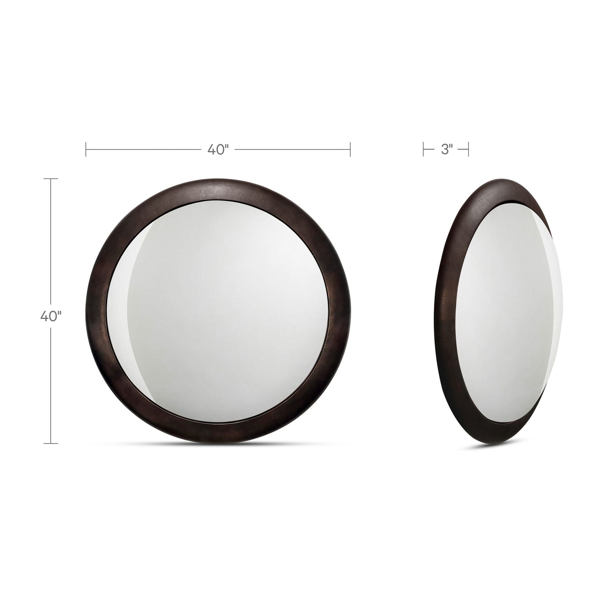 Otis Blackened Bronze Mirror - Ornate Home