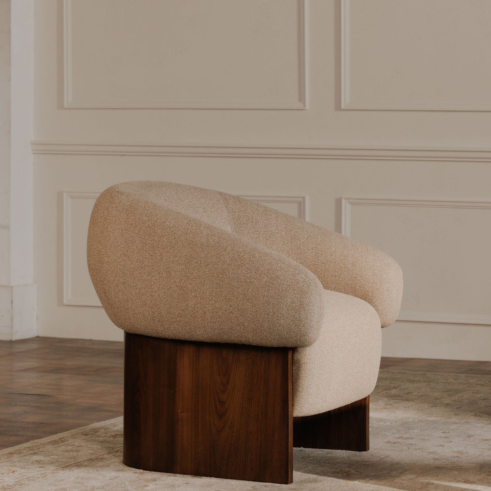 Otto Flecked Tan Accent Chair - Ornate Home