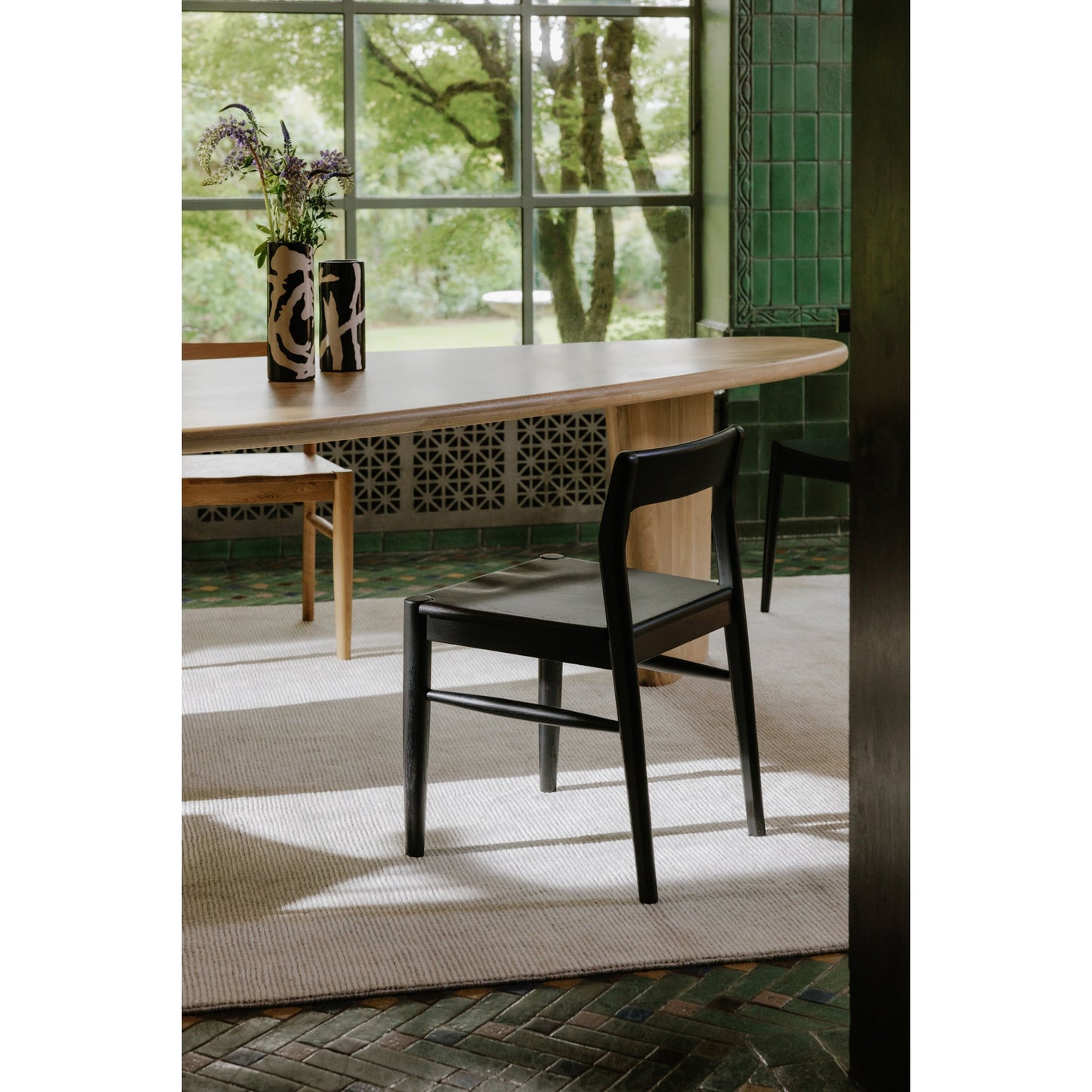 Owing Dining Chair Black (Set of 2) - Ornate Home