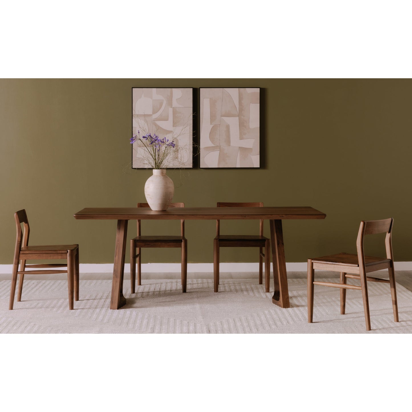 Owing Walnut Brown Dining Chair (Set of 2) - Ornate Home