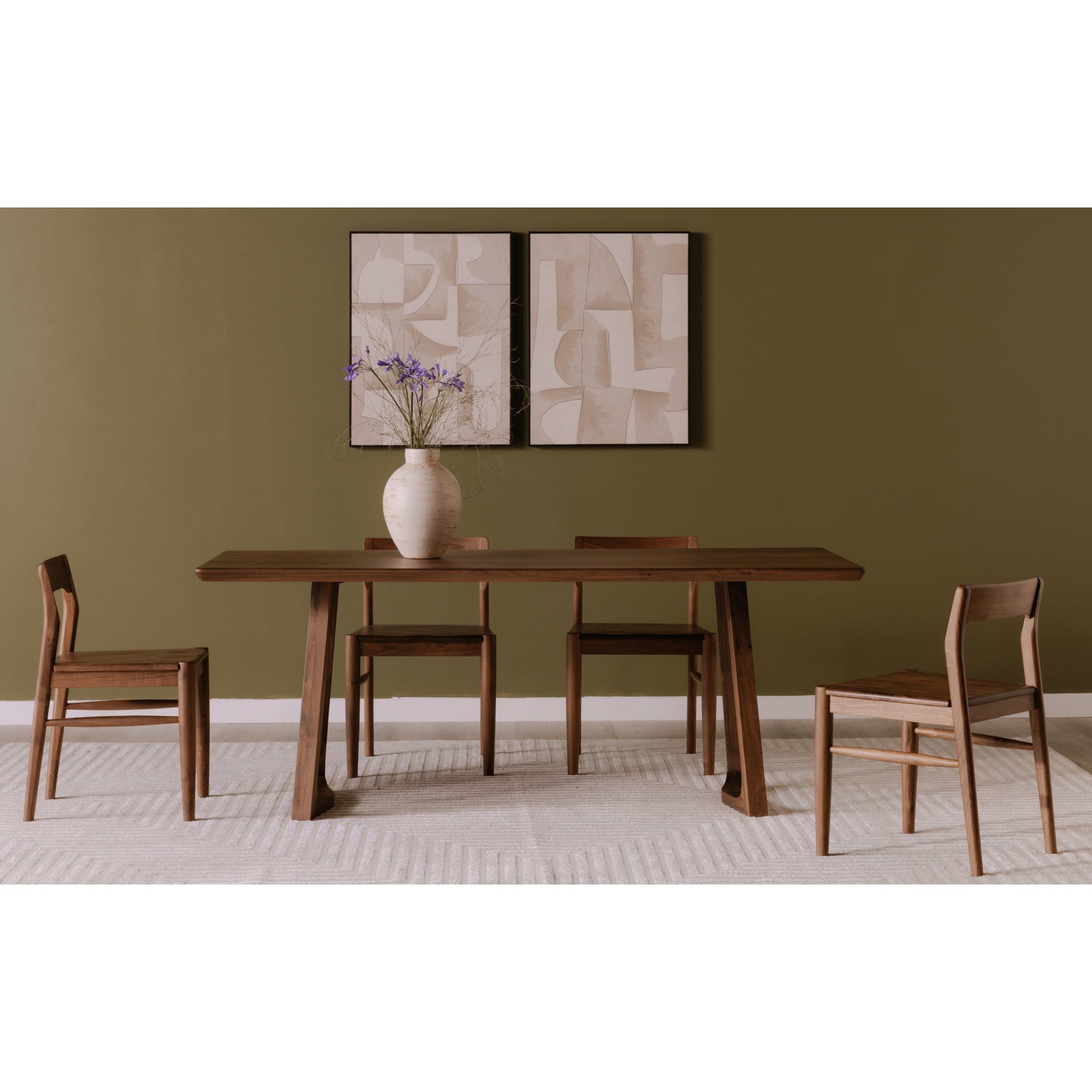 Owing Walnut Brown Dining Chair (Set of 2) - Ornate Home