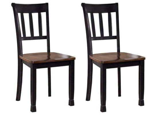 Owingsville Black/Brown Dining Room Chair (Set of 2)