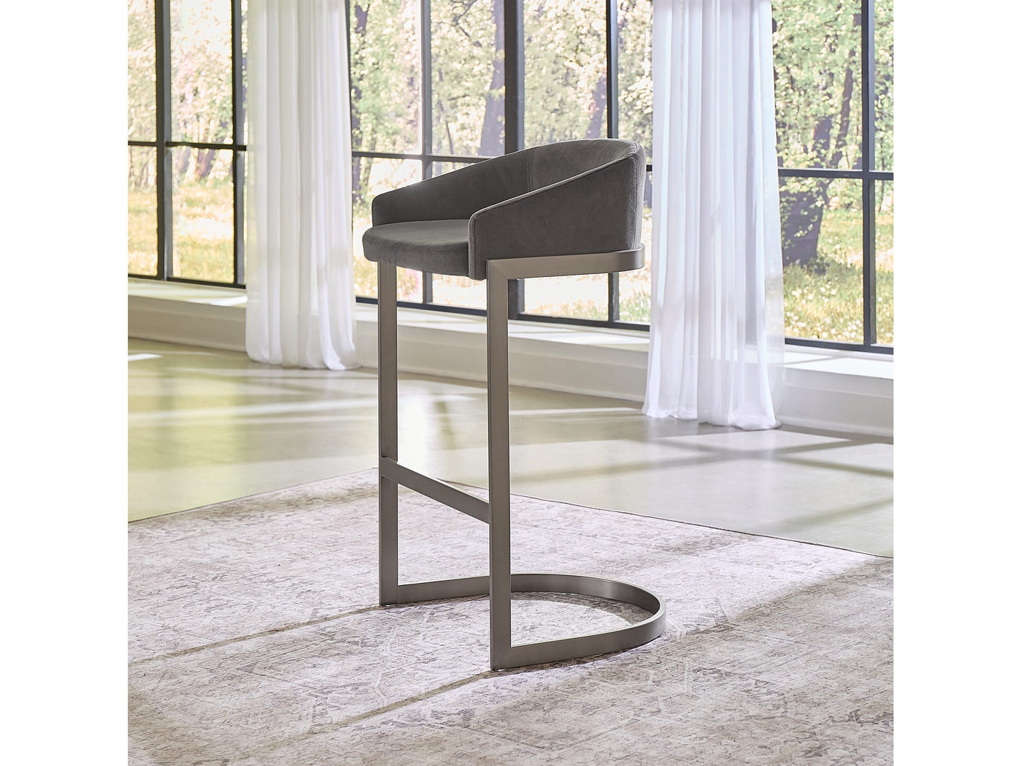 Oxford Mocha Bar Stool (Set of 2) - Ornate Home