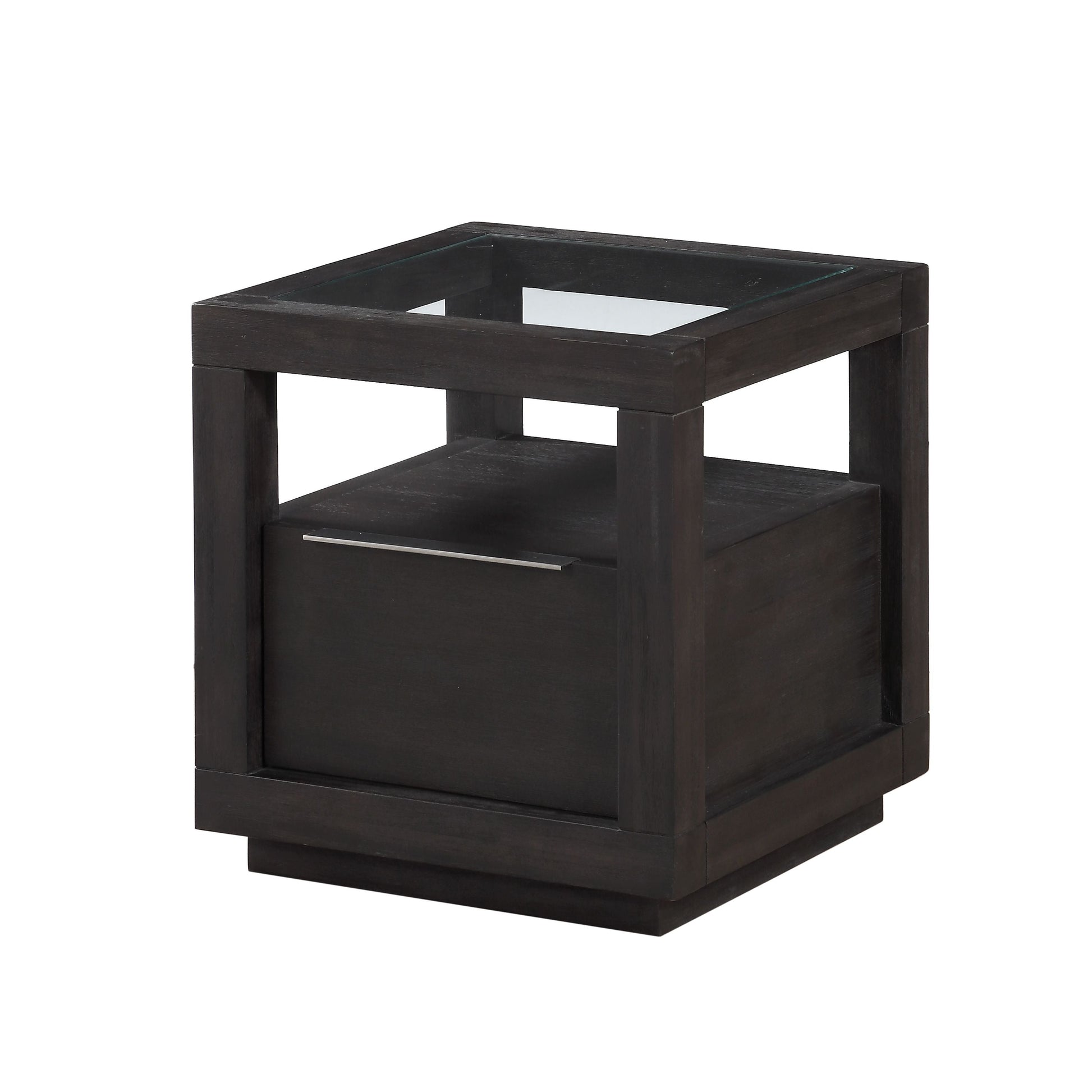 Oxford One Drawer End Table in Basalt Grey - Ornate Home