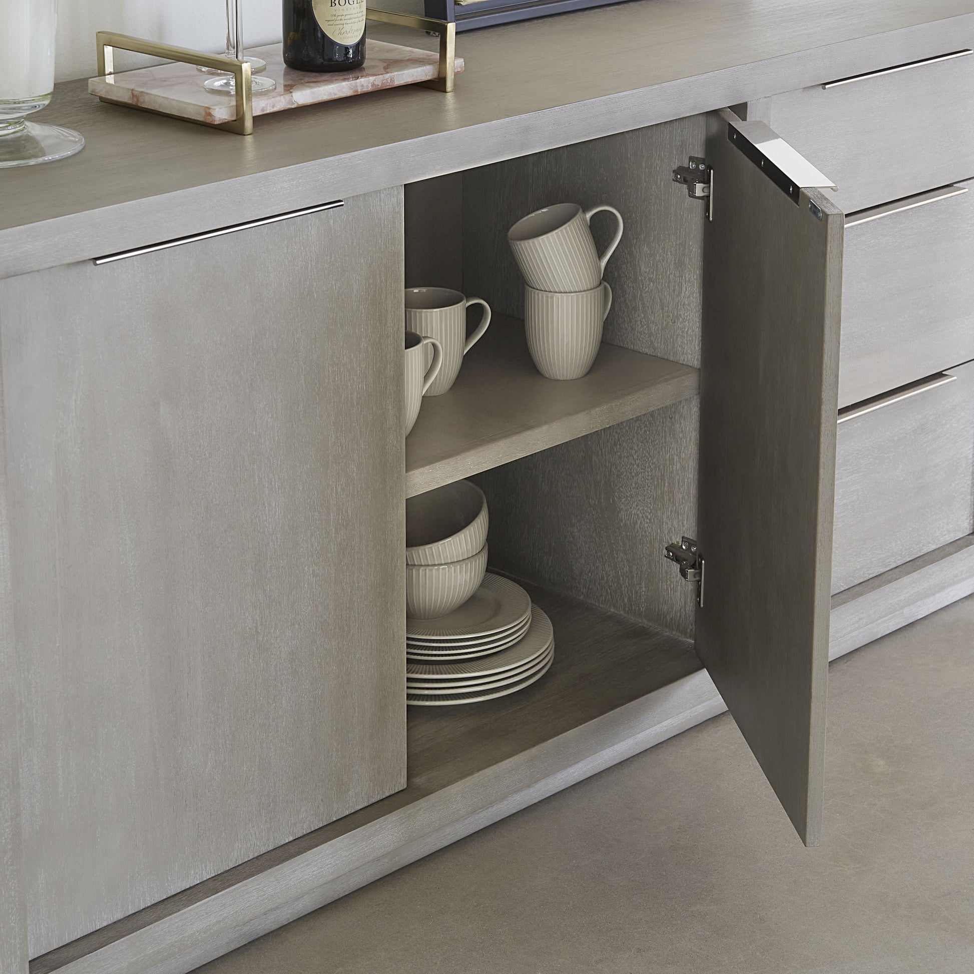 Oxford Three-Drawer Sideboard in Mineral - Ornate Home