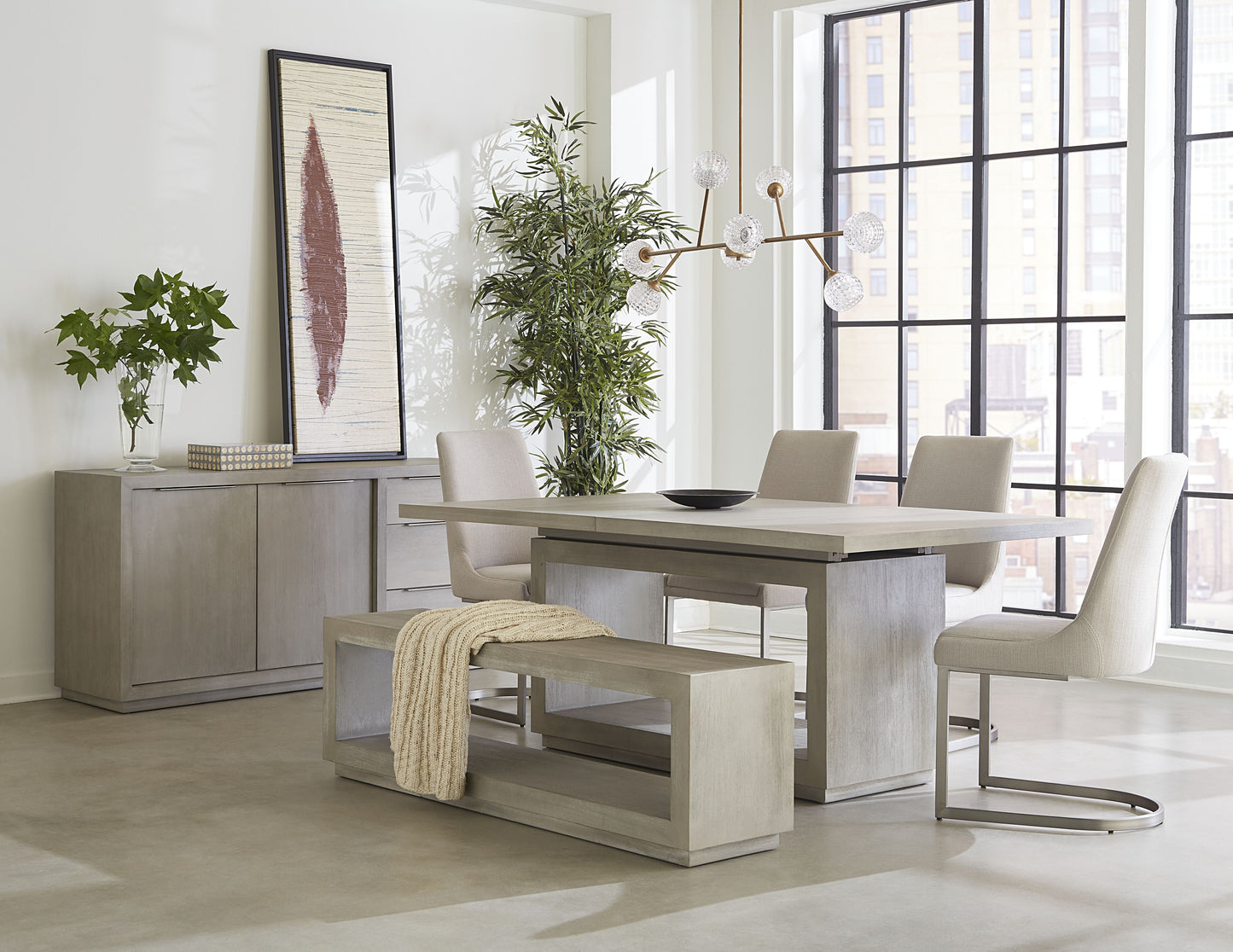 Oxford Three-Drawer Sideboard in Mineral - Ornate Home