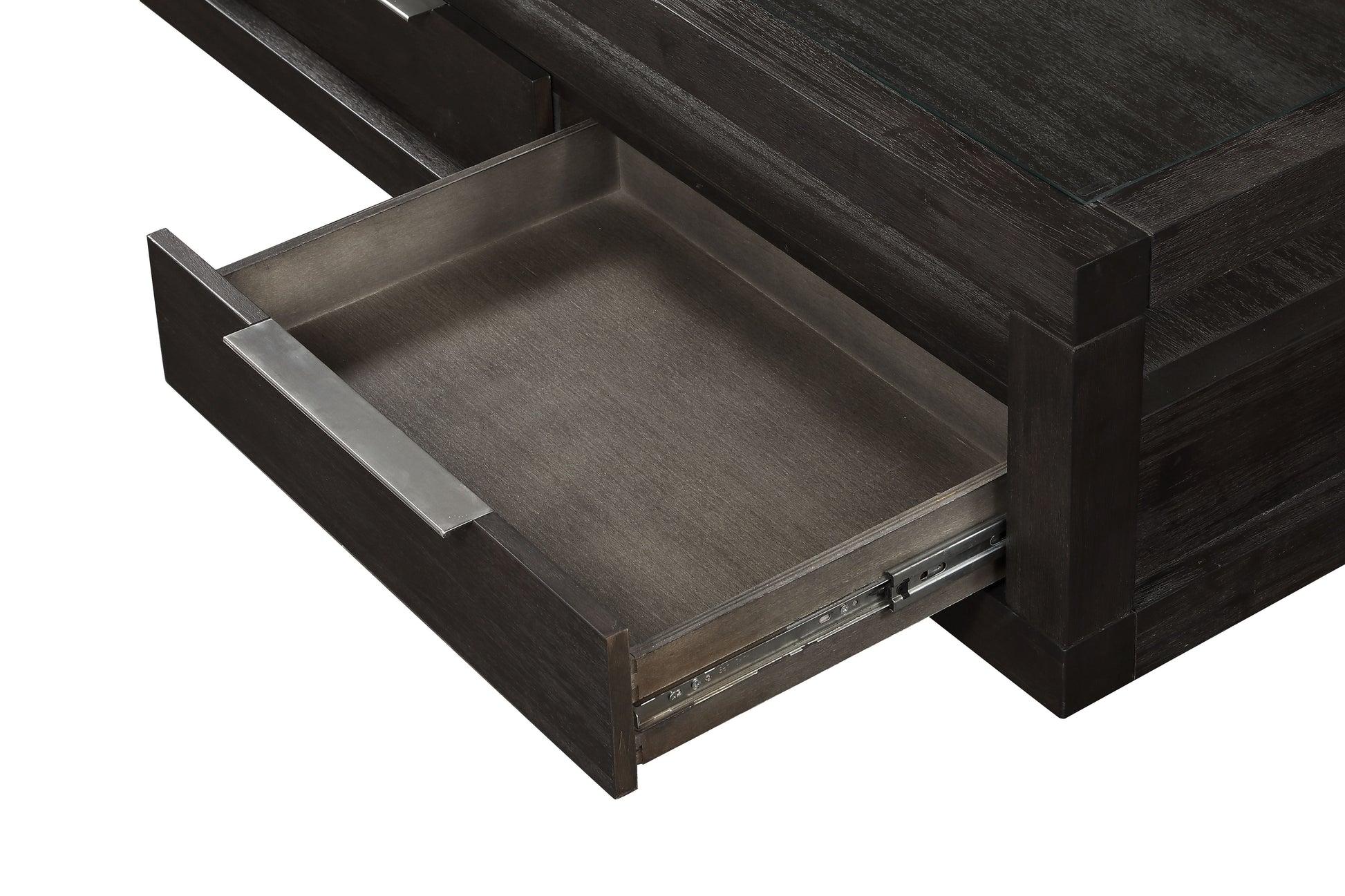 Oxford Two Drawer Rectangular Coffee Table in Basalt Grey - Ornate Home