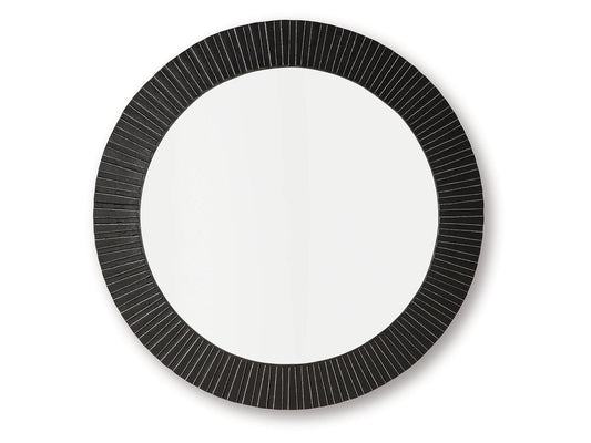 Ozias Black Accent Mirror- Viva Furn