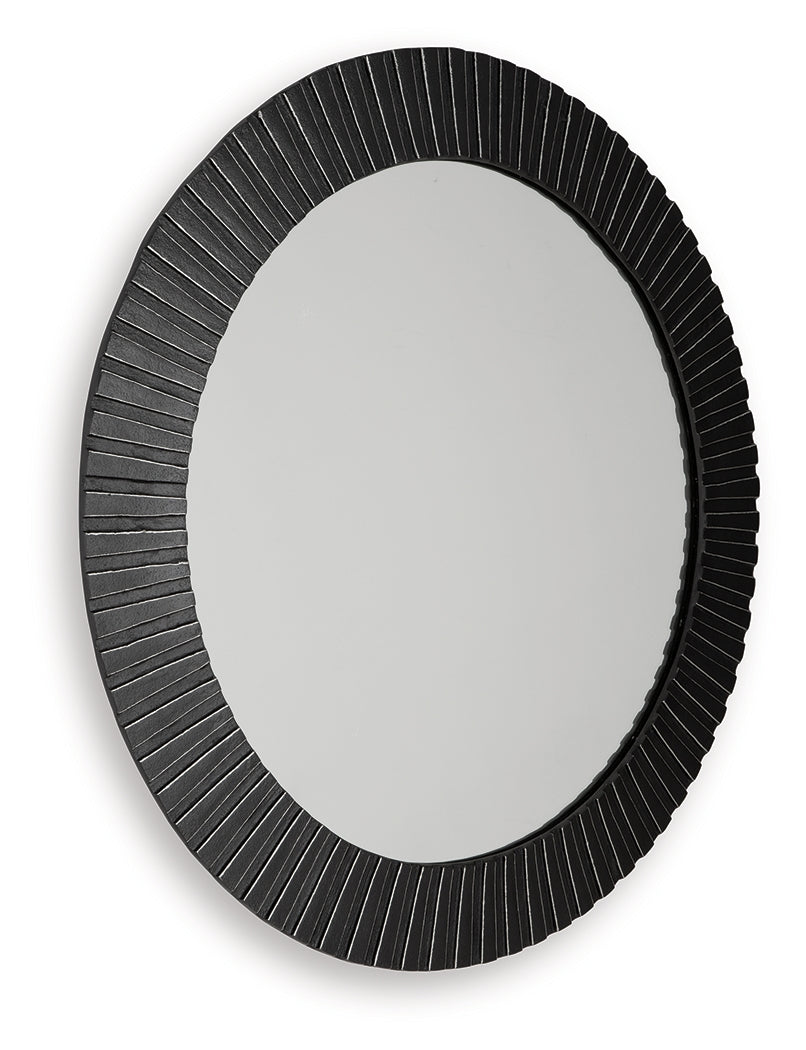 Ozias Black Accent Mirror- Viva Furn