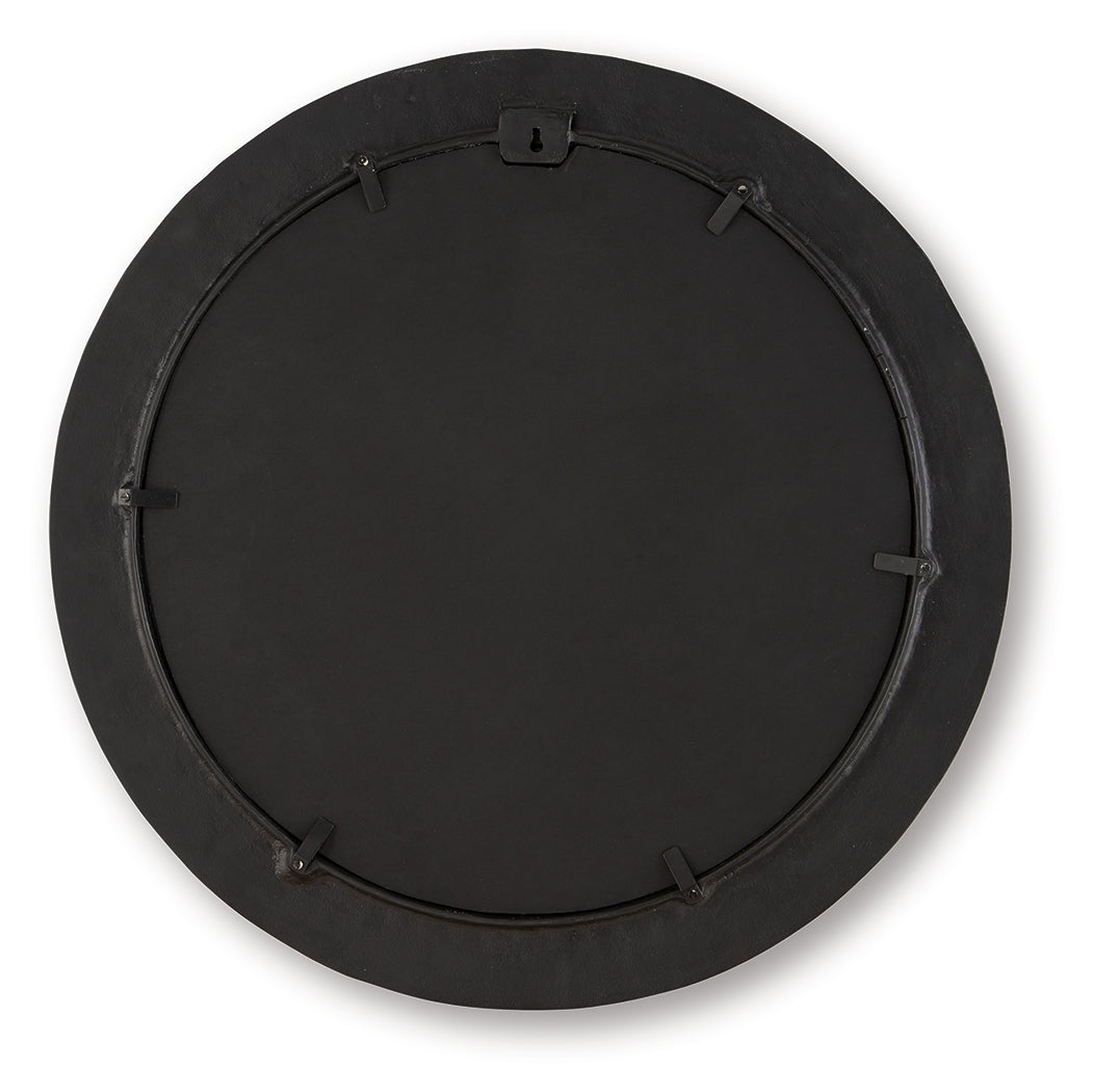 Ozias Black Accent Mirror- Viva Furn