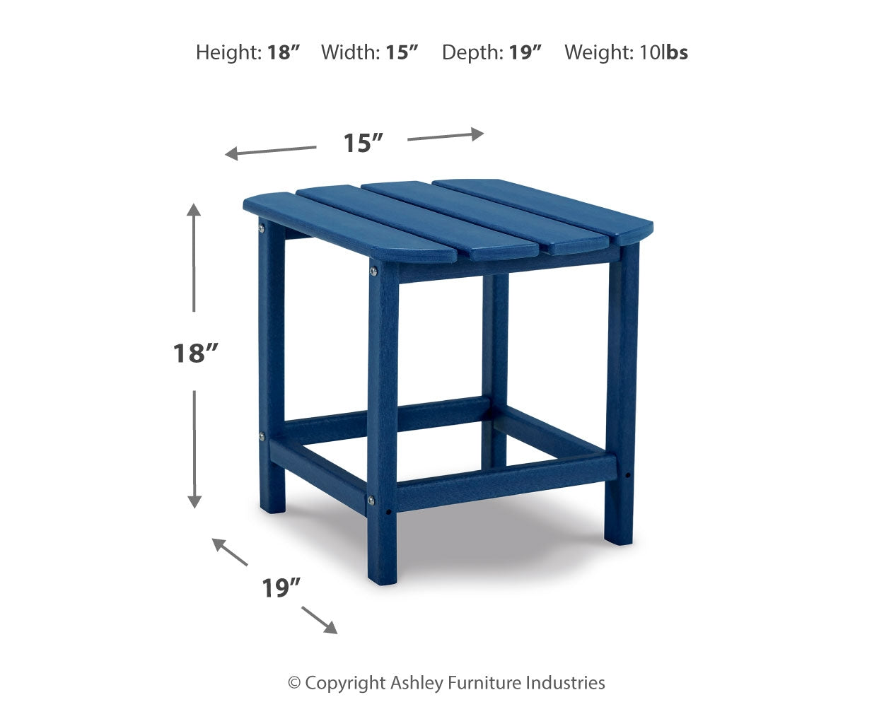 Sundown Treasure Blue End Table