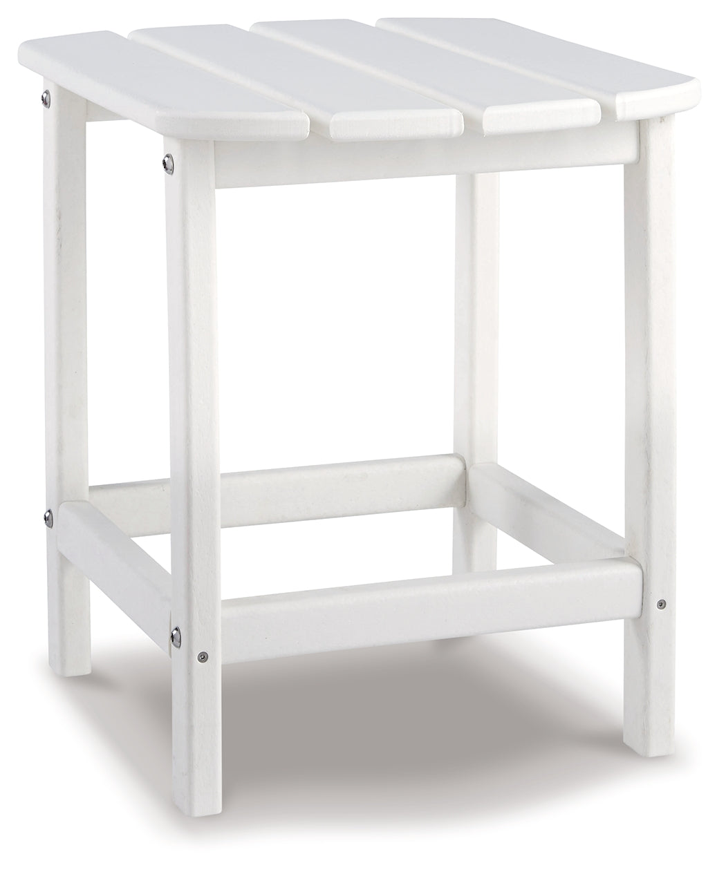 Sundown Treasure White Adirondack Chair with End Table