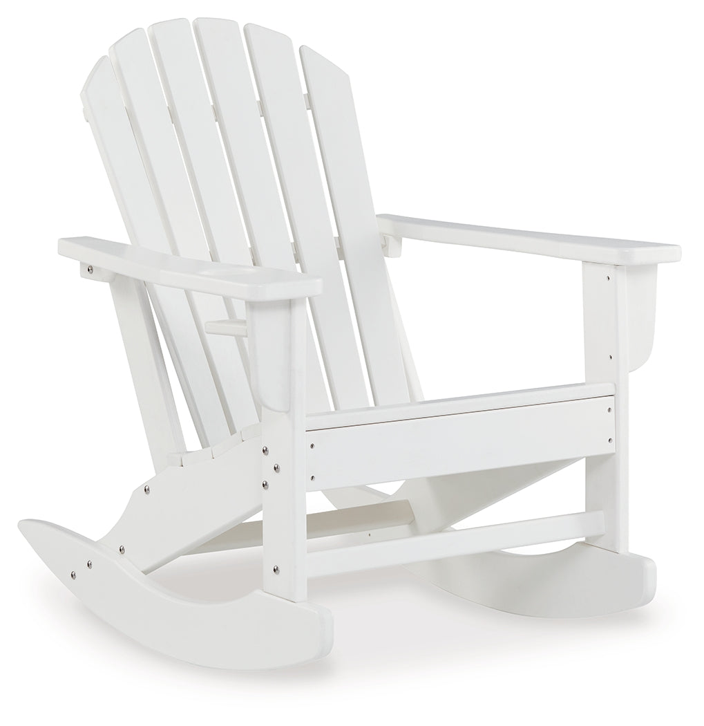 Sundown Treasure White Outdoor Rocking Chair