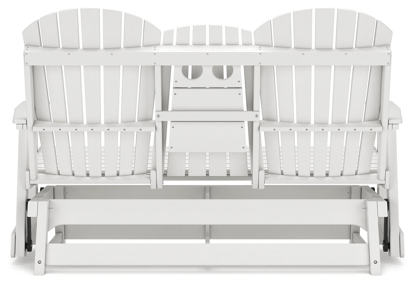 Hyland wave White Outdoor Glider Loveseat