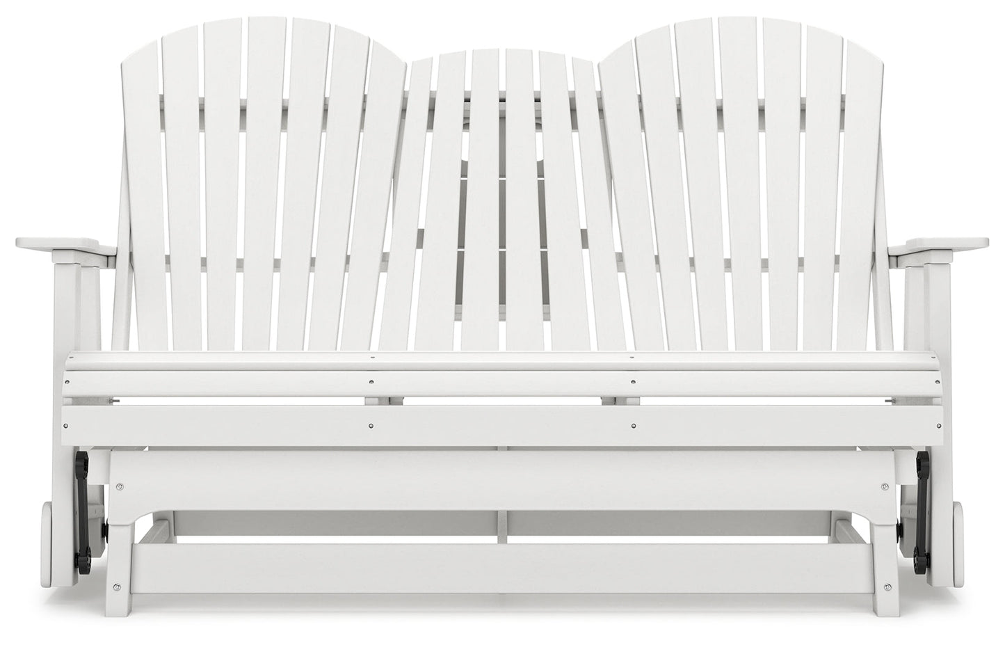 Hyland wave White Outdoor Glider Loveseat