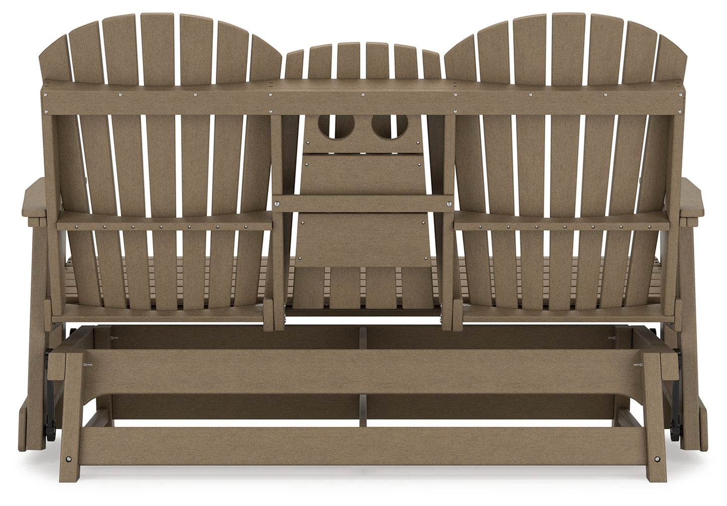 Hyland wave Driftwood Outdoor Glider Loveseat