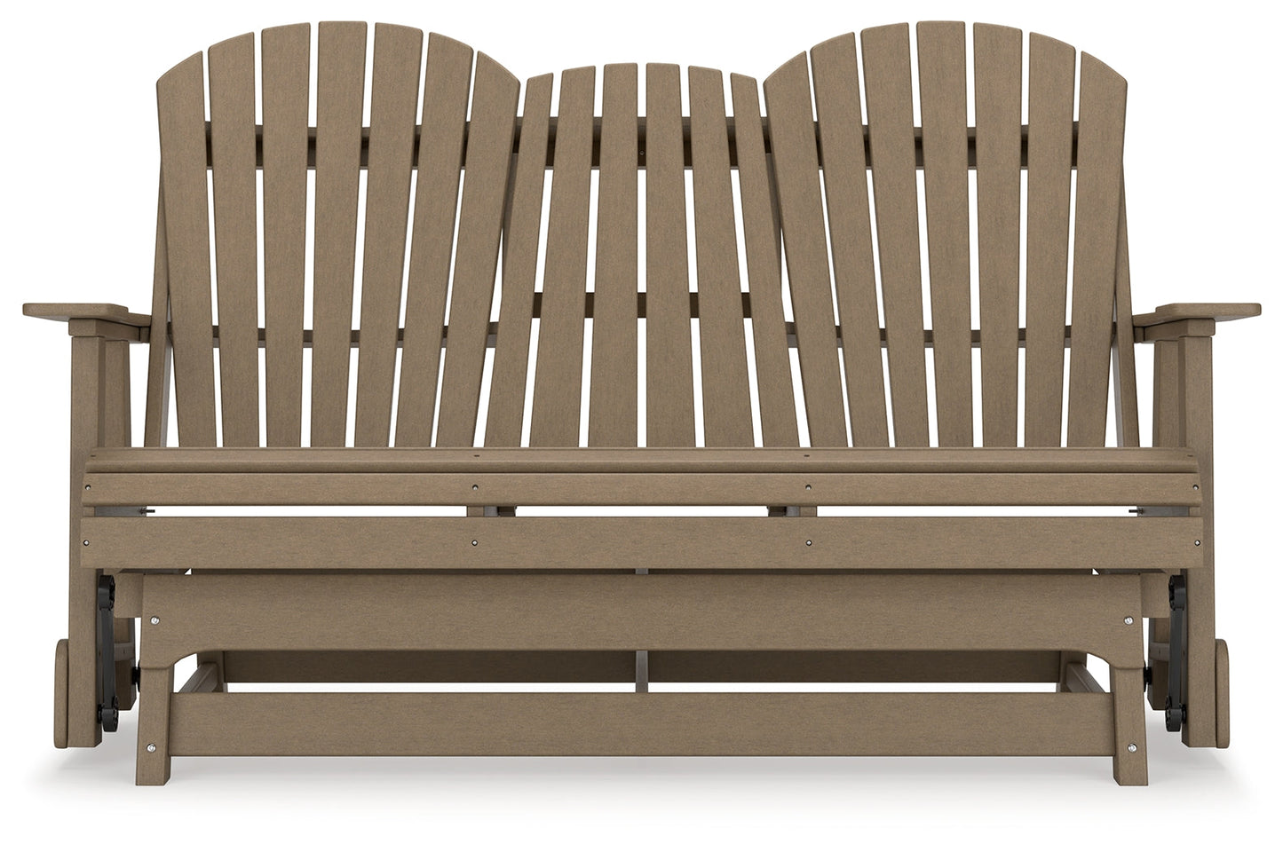 Hyland wave Driftwood Outdoor Glider Loveseat
