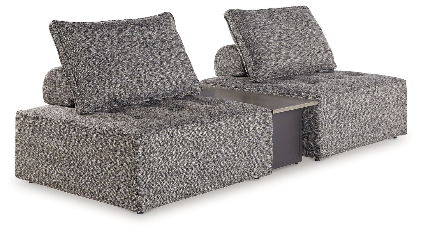 Bree Zee Brown 3-Piece Outdoor Sectional