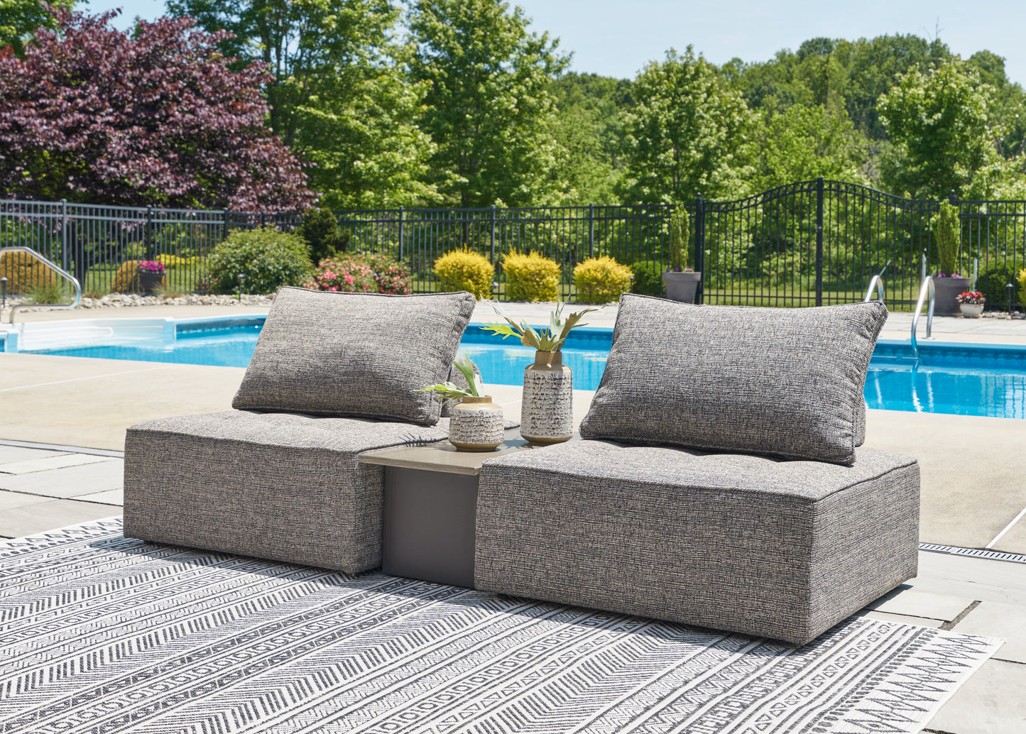 Bree Zee Brown 3-Piece Outdoor Sectional