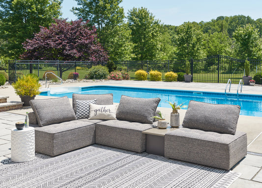 Bree Zee Brown 5-Piece Outdoor Sectional