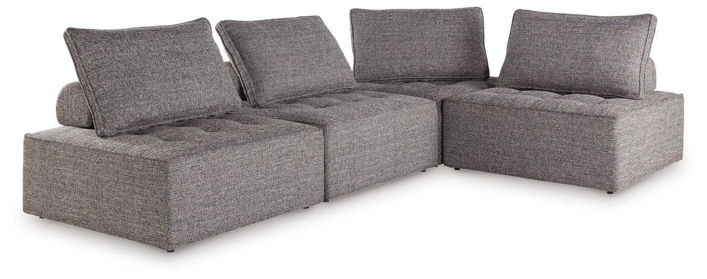 Bree Zee Brown 4-Piece Outdoor Sectional