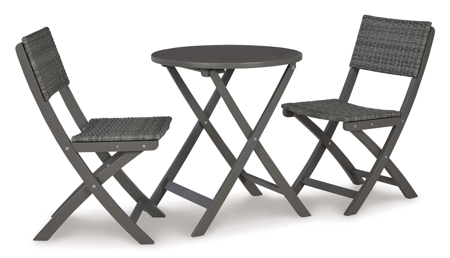 Safari Peak Gray 3pc Outdoor Conversation Set