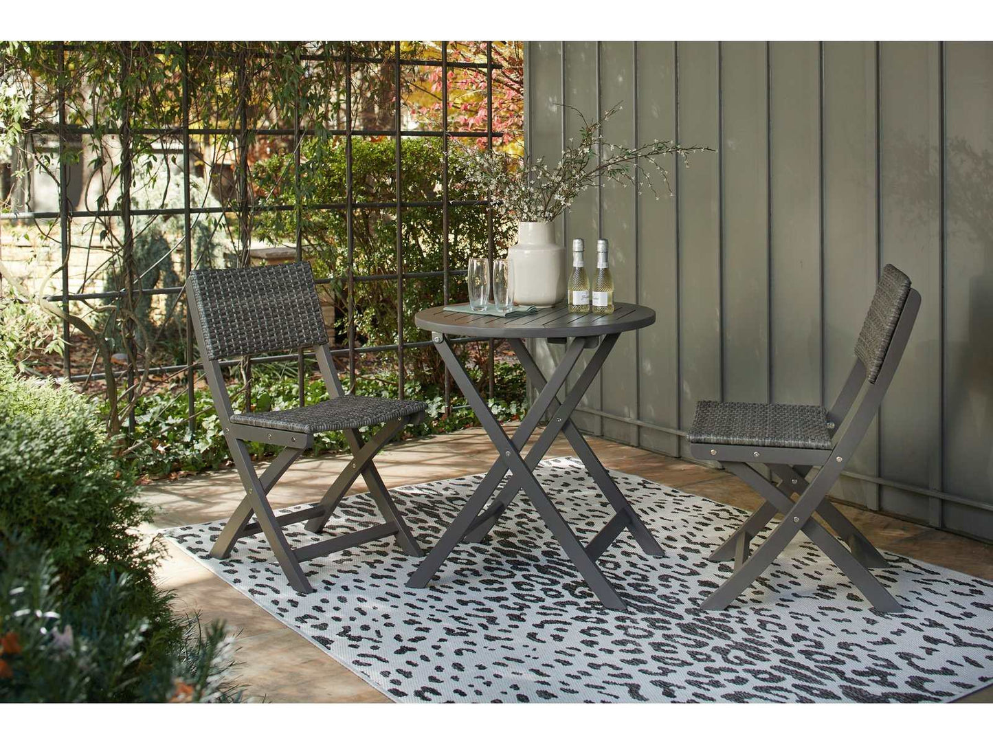 Safari Peak Gray 3pc Outdoor Conversation Set