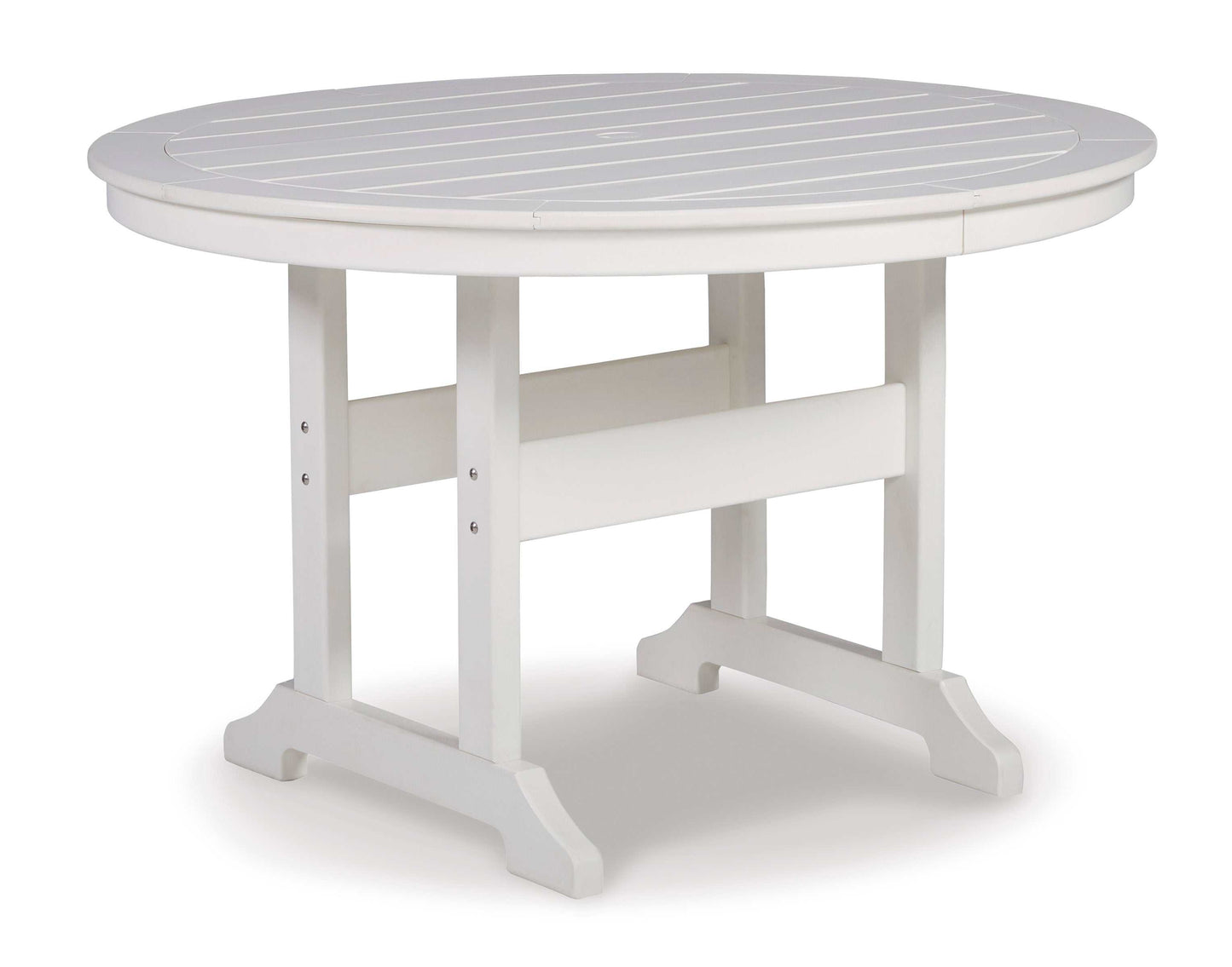 Crescent Luxe White Outdoor Dining Table