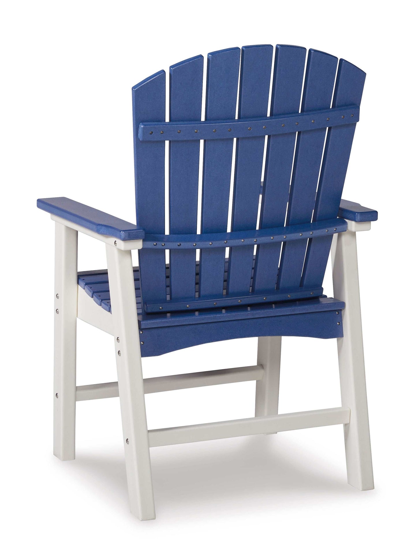 Toretto Blue & White Outdoor Dining Arm Chair (Set of 2)