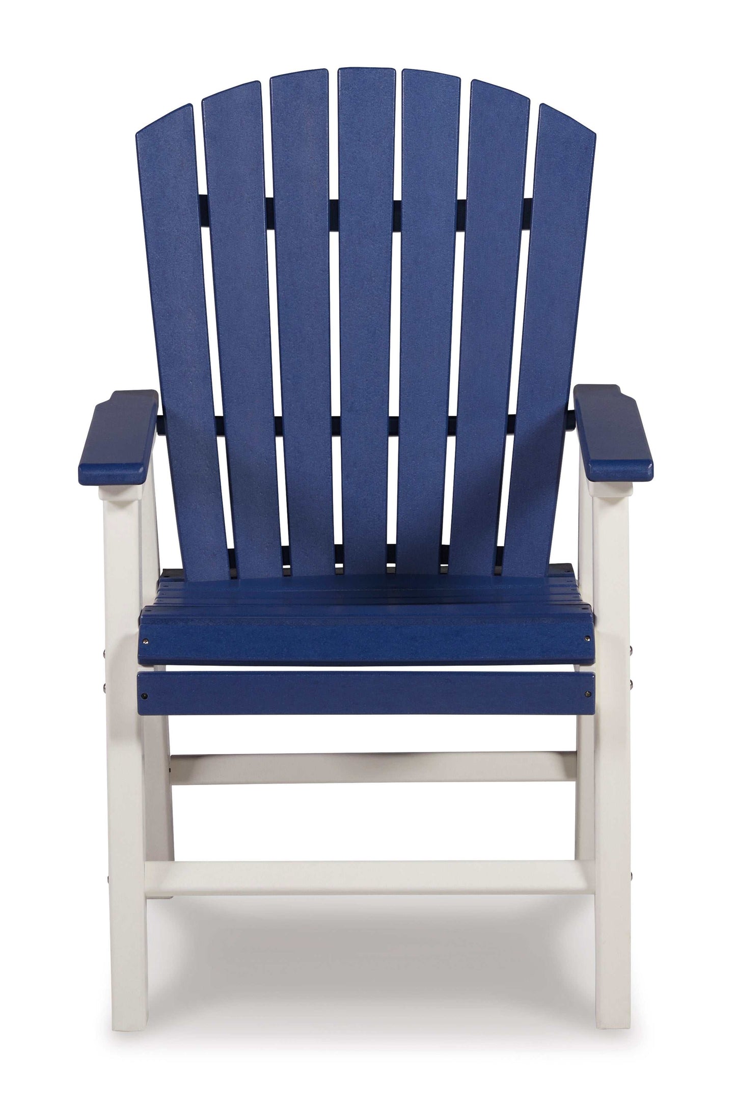 Toretto Blue & White Outdoor Dining Arm Chair (Set of 2)