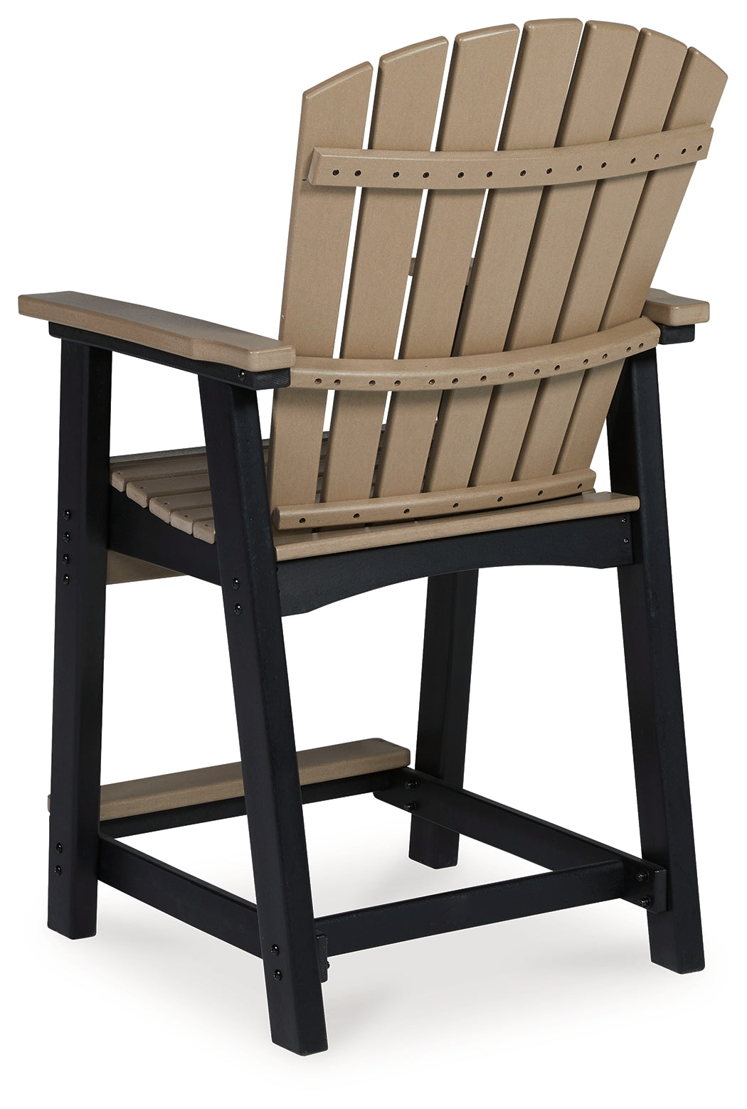 Fairen Trail Black/Driftwood Outdoor Counter Height Bar Stool (Set of 2)